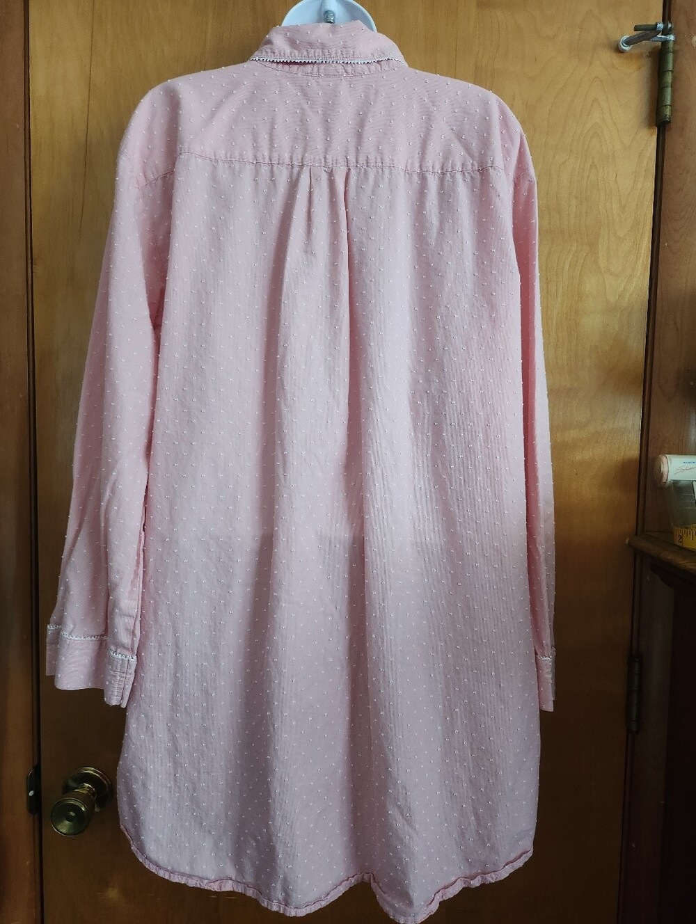 VS Cotton Long-Sleeve Button-Up Sleep Shirt Size XL - Picture 5 of 10